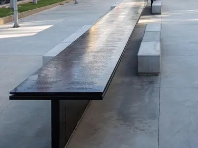Three Studios Turn a Prison's Visitation Table into a 24-Meter Memorial in Montevideo