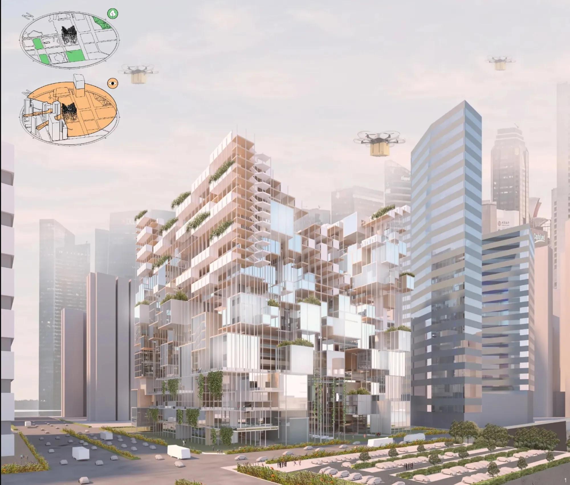 Treehouse@SG: Mixed-Use Architecture for a New Generation of Digital Nomads