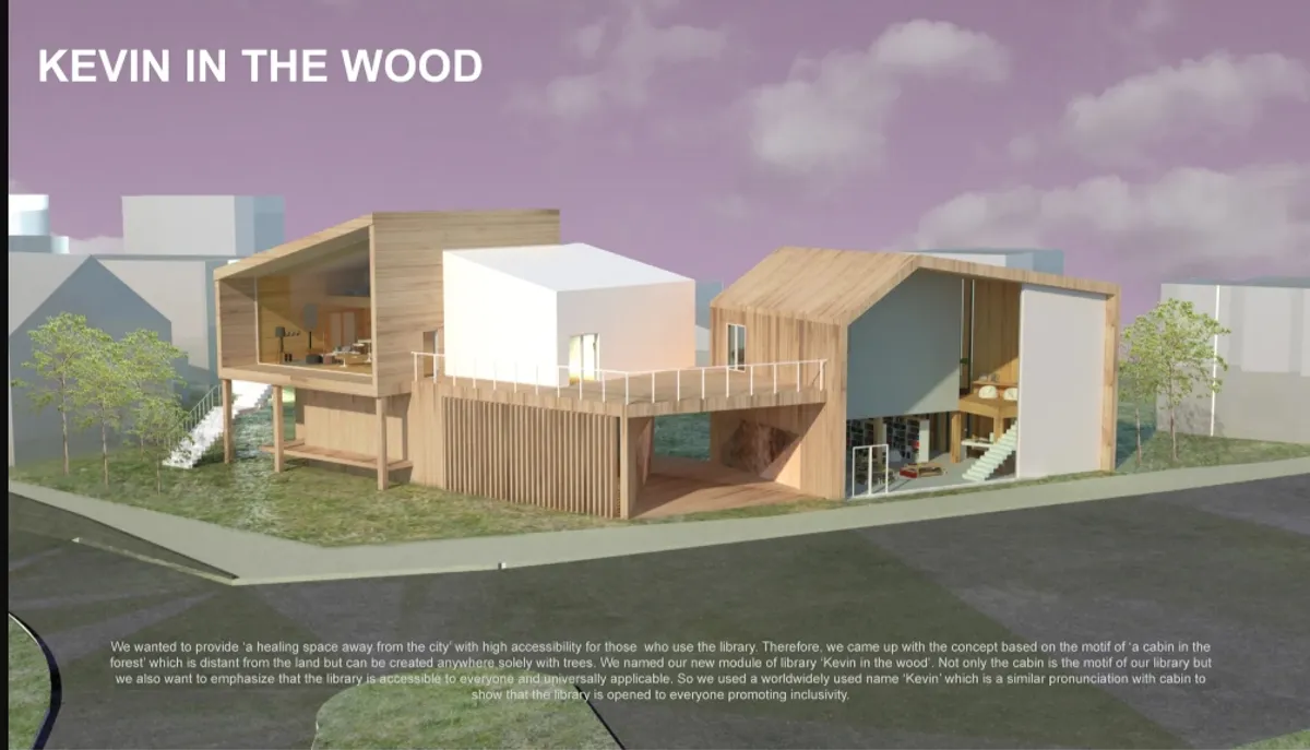 KEVIN IN THE WOOD: Library Architecture Designed Around People, Nature, and Community