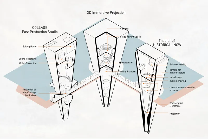 Inside the structure level, layered light, mist, and reflective surfaces create an immersive cinematic atmosphere.