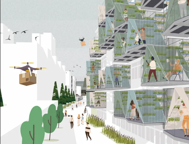 ECOTent reimagines Shanghai’s apartment balconies as connected spaces for greenery, community, and everyday life
