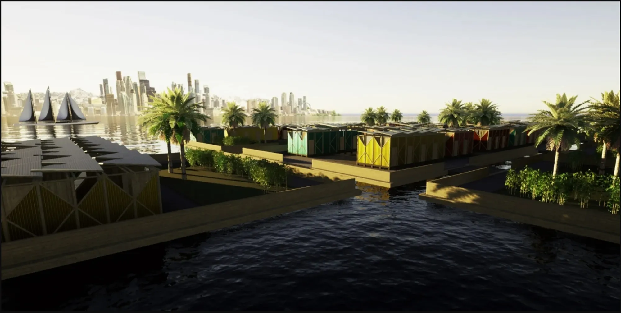 Floating Urban Village: Sustainable Architecture for a Climate-Resilient Community on Water