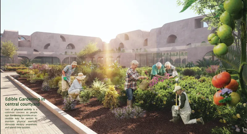 Moroccan cultural identity shapes the project’s urban and architectural concept.