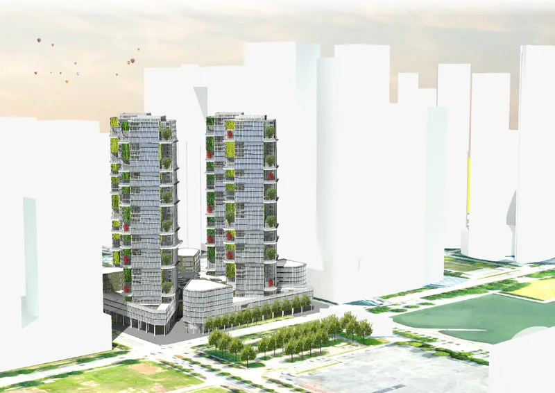 Nomad House rises as a green vertical community within Singapore’s dense urban landscape.