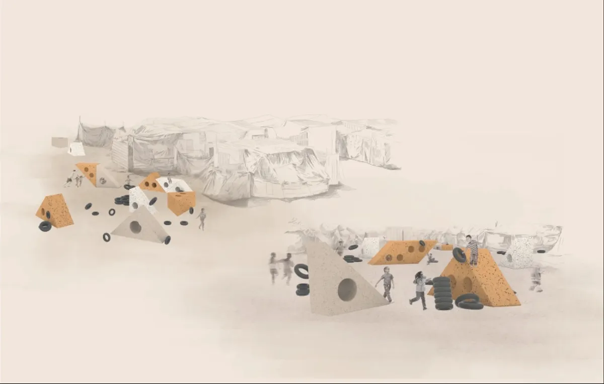 Reconstituted Play: Modular Architectural Design for Adaptable Play in Refugee Camps