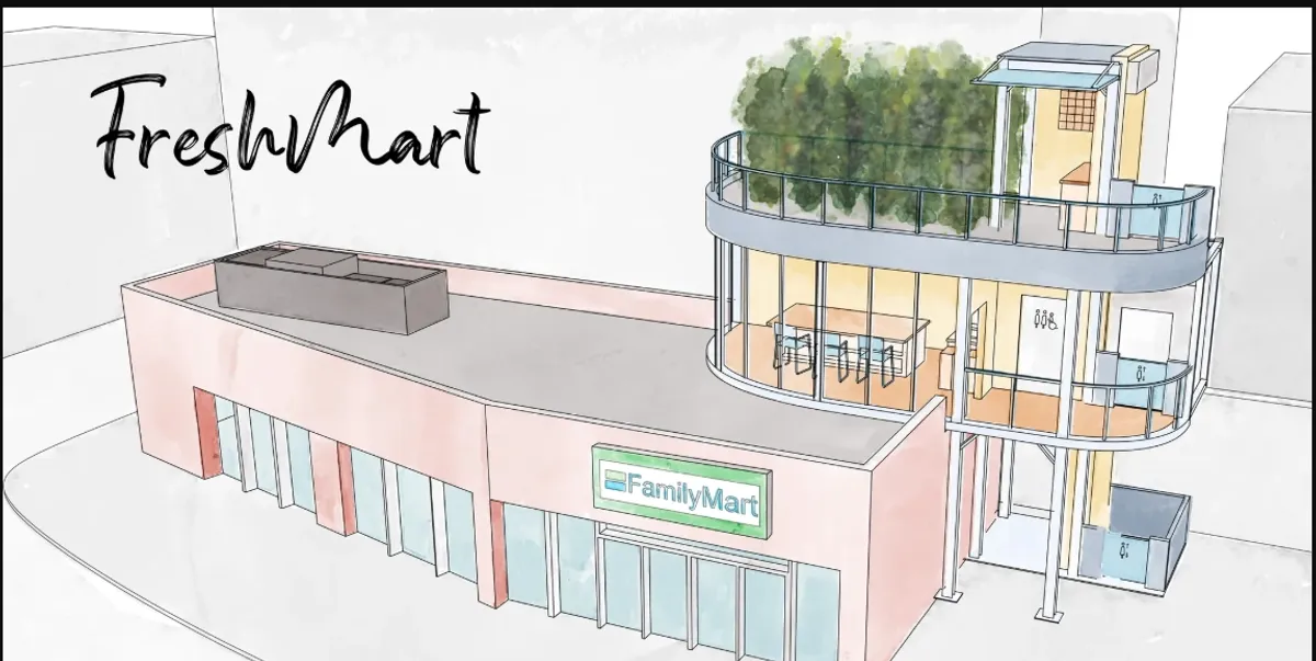 FreshMart: Parasitic Architecture Reimagining Food, Community, and Urban Life in Tokyo