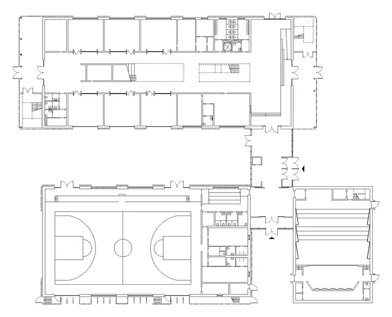 Ground floor plan. Drawing: Archisbang and Areaprogetti
