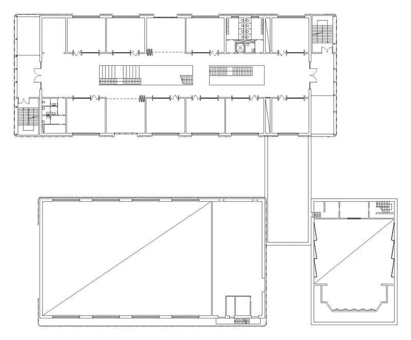 First floor plan. Drawing: Archisbang and Areaprogetti