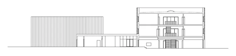 Section. Drawing: Archisbang and Areaprogetti