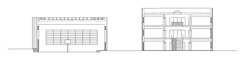 Section. Drawing: Archisbang and Areaprogetti