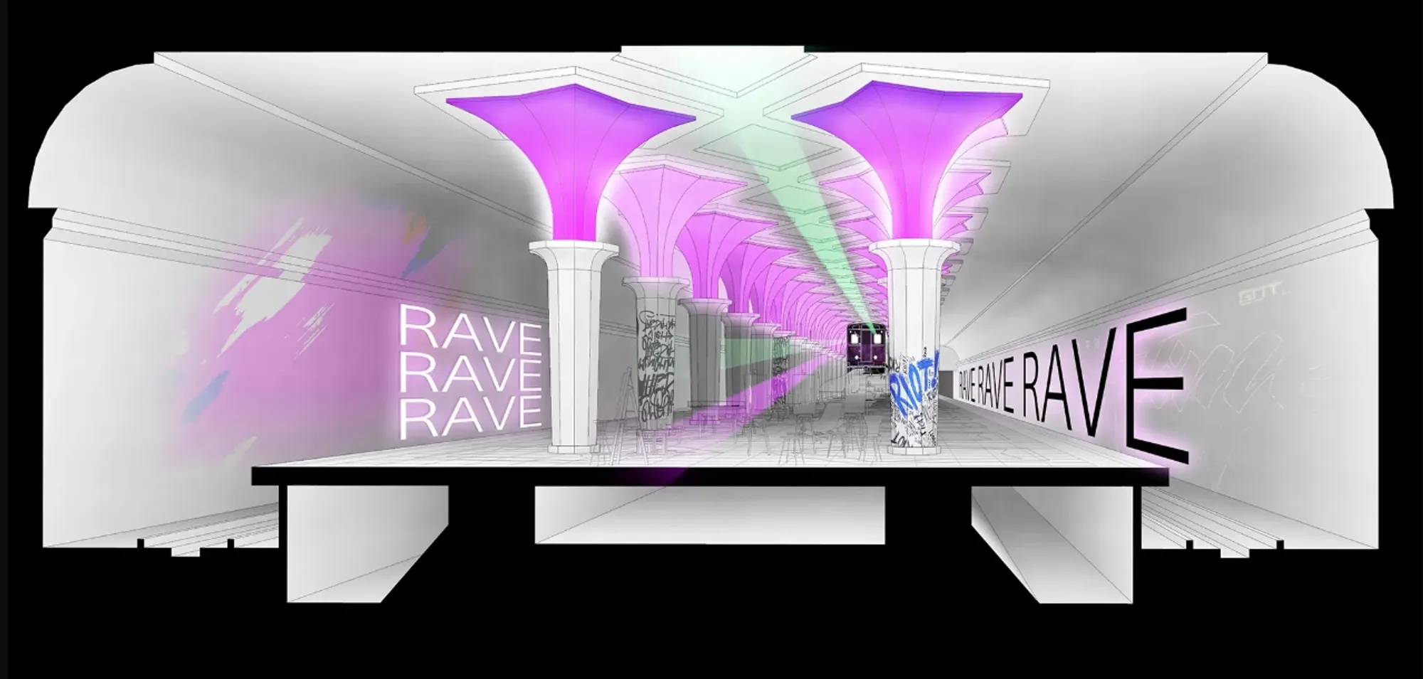 Moscow Metro Shelter: Underground Architecture for Life After Environmental Collapse