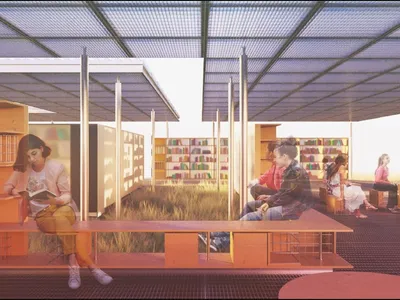 OUTSIDE: Modular Library Architecture That Connects Reading, Nature and Community
