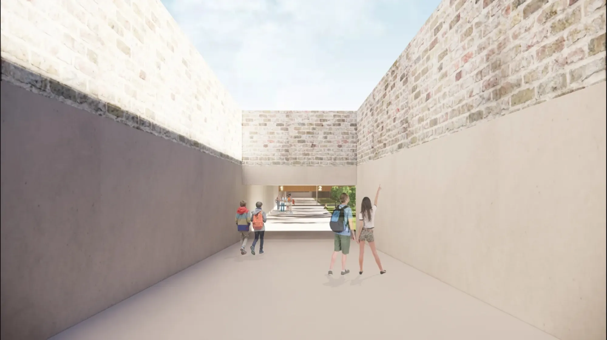 TIME FRAME explores adaptive architecture through flexible learning spaces, social courtyards, and a framework designed 