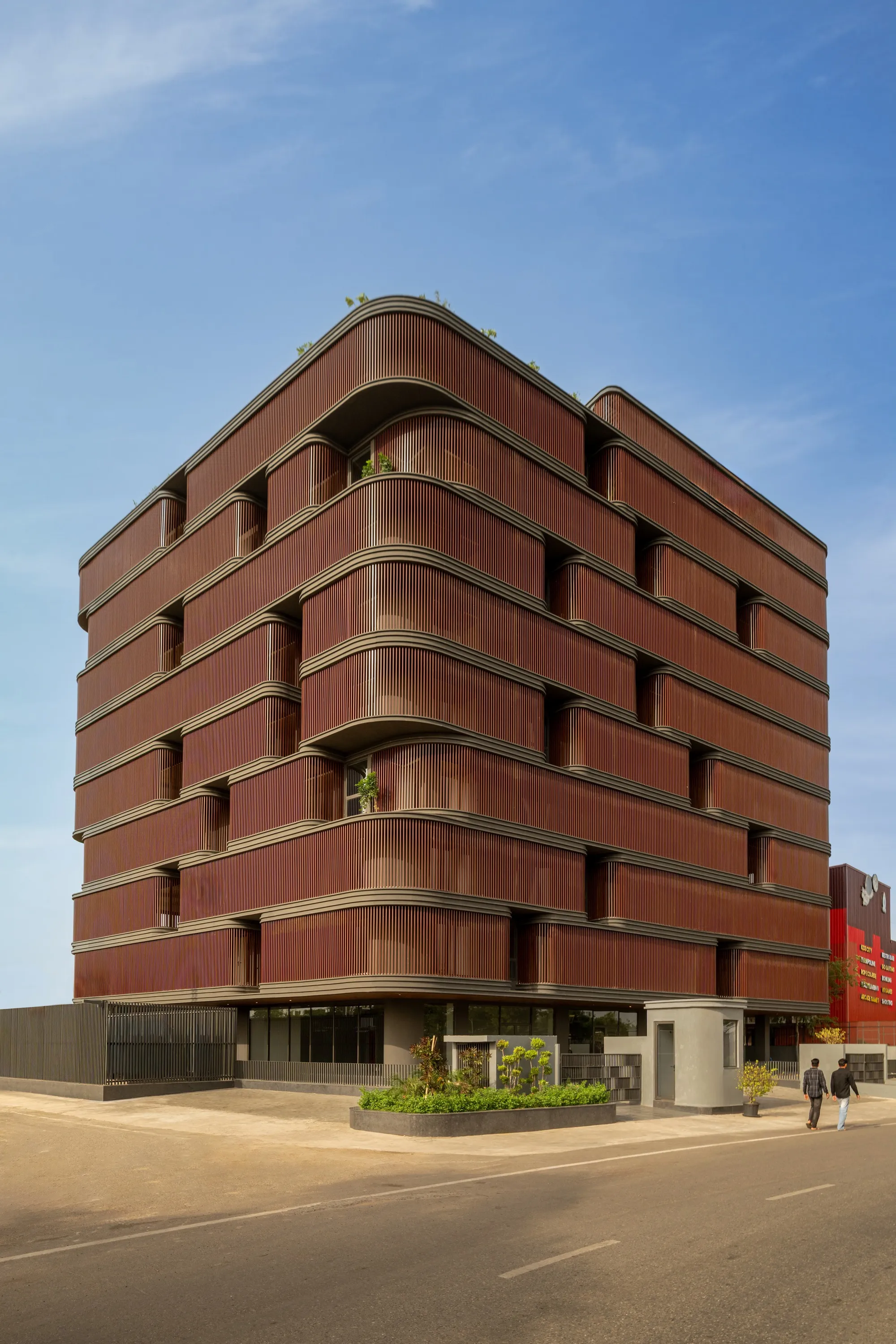 Sanjay Puri Architects Wraps a Jaipur Office Tower in Capsule-Shaped Green Terraces