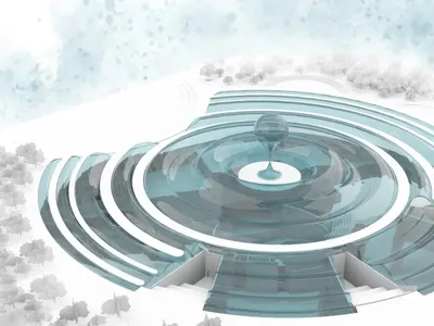 Immersion: An Opera House Born from Ripples, Sound Waves, and Coastal Terrain