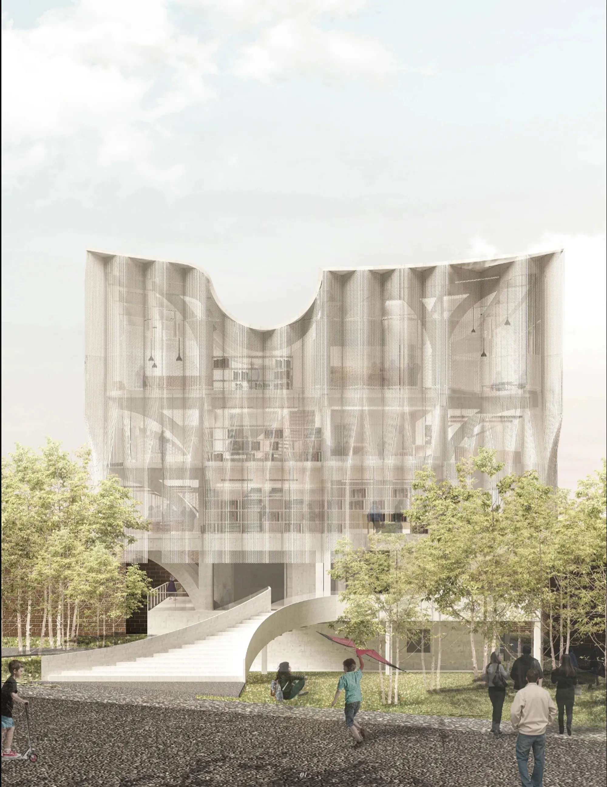 TReading: Modern Library Architecture Designed as a Social Tree