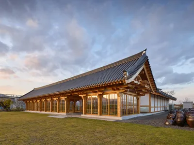JK-AR Splits a Korean Healing Complex into Three Timber Houses, Each with Its Own Structural Logic