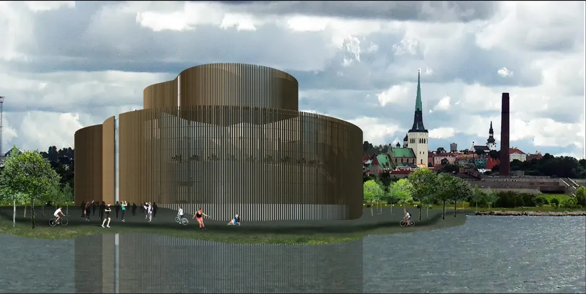 Opera House in Tallinn: Two Overlapping Circles That Dissolve the Stage Door