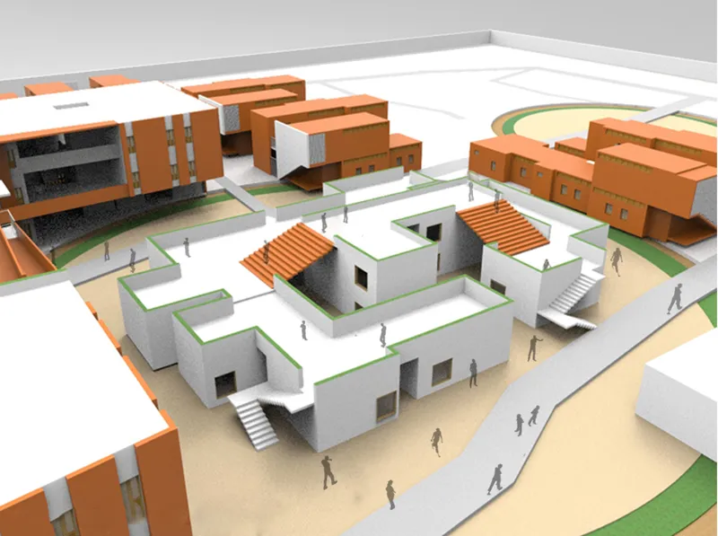 Central amenities cluster around open spaces to strengthen accessibility, recreation, and social interaction.