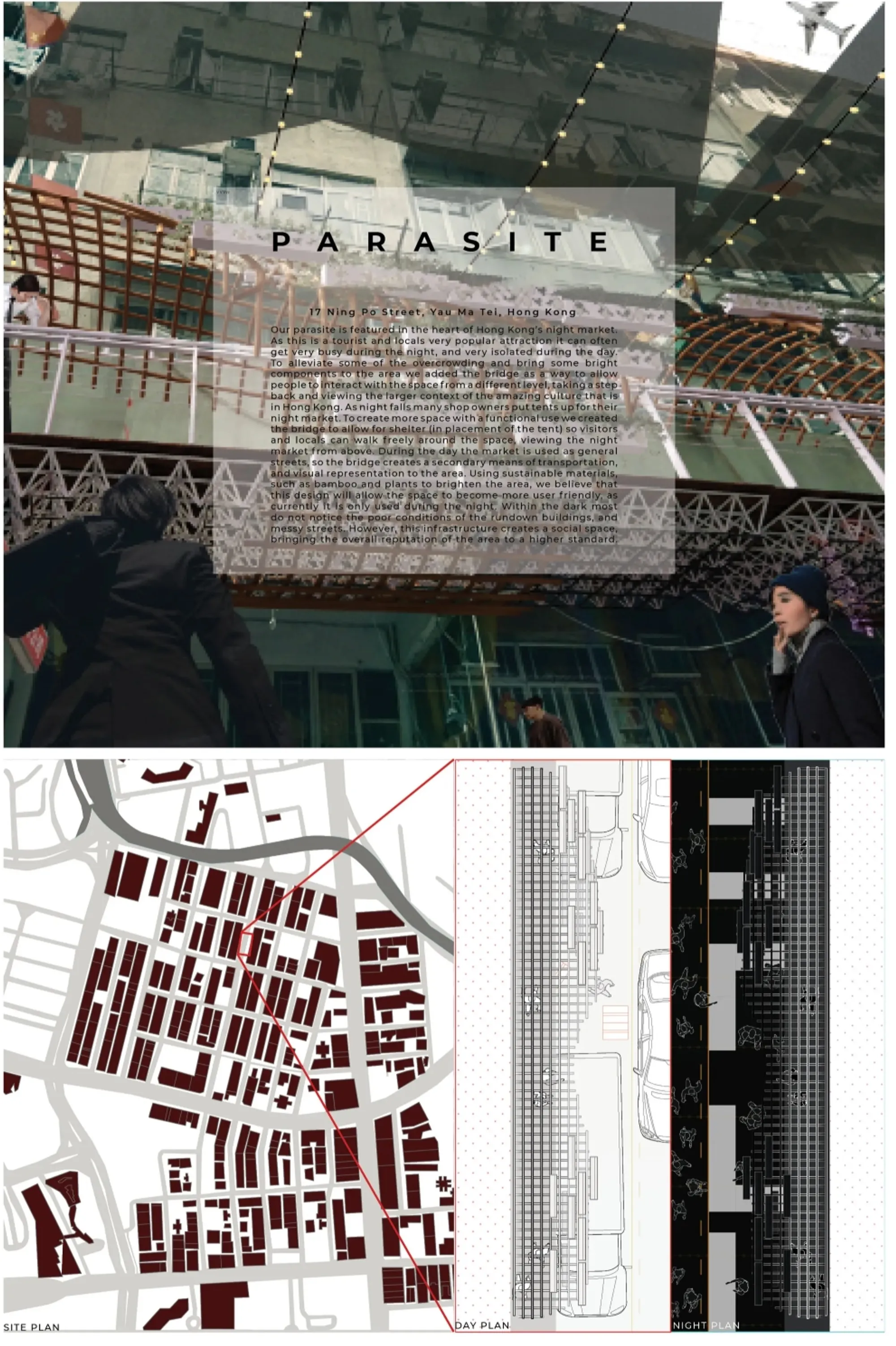 P-A-R-A-S-I-T-E: Sustainable Architecture Above Hong Kong’s Night Market
