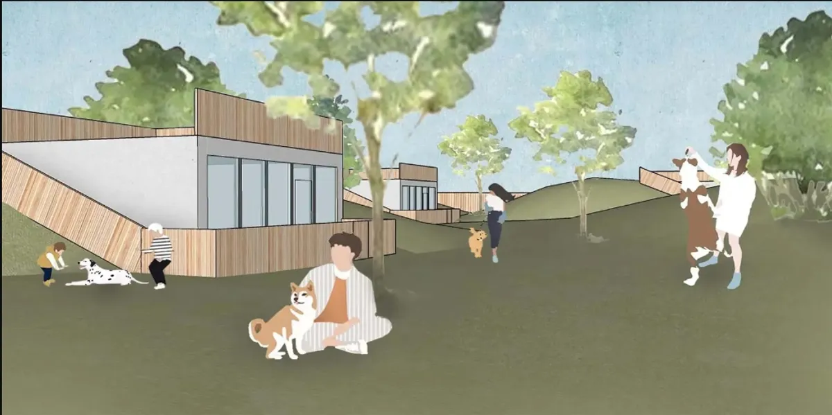 Temporary Home for Dogs: A Reversed Zoo Rethinks Animal Shelter Architecture