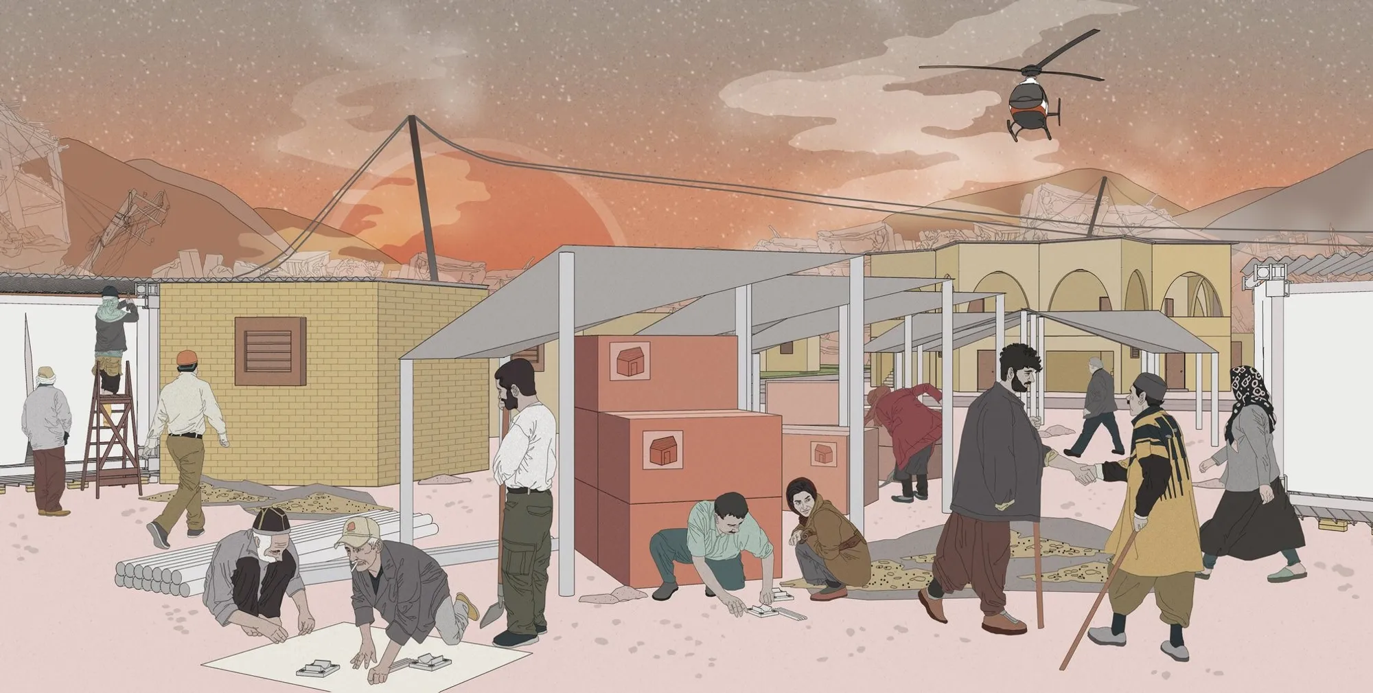 The Indomitable Persian Blossom: Disaster Resilient Architecture for Earthquake Recovery
