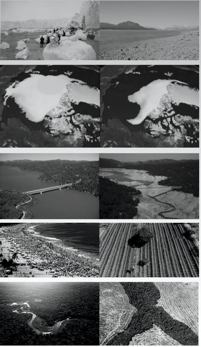 Environmental changes reveal the escalating ecological crisis driving humanity toward extraterrestrial resources.