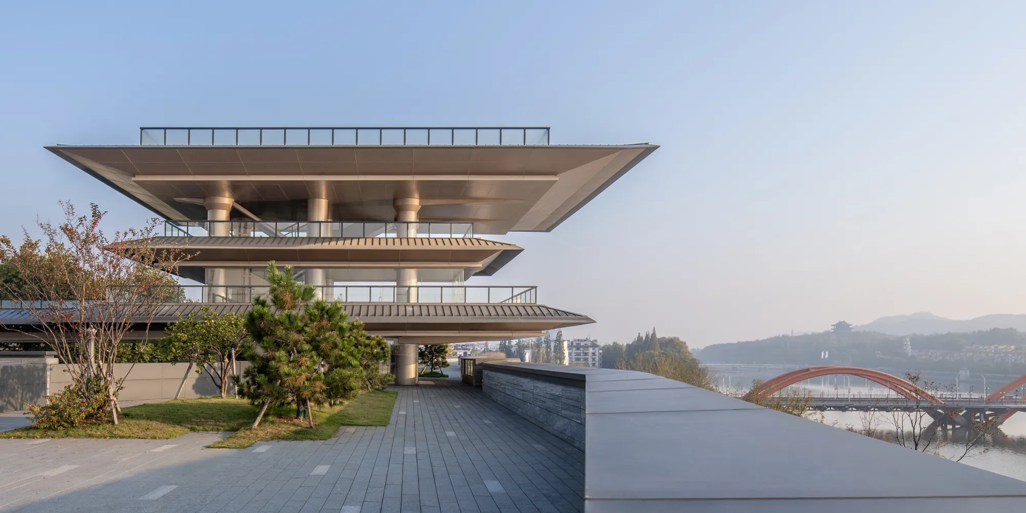 gad Wraps a Miniature Old Town onto the Rooftop of a Waterfront Complex in Zhejiang