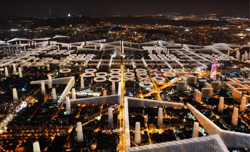 HYPERBLOCK transforms Barcelona’s skyline into a flexible landscape of light, density, and infrastructure