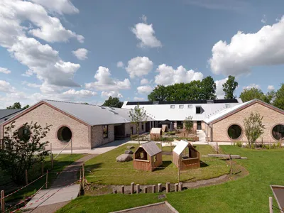 BBP Arkitekter Builds a Kindergarten from Recycled Bricks and CLT in Copenhagen's Suburbs
