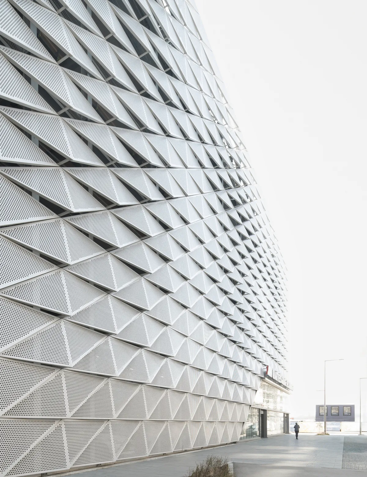 Wittfoht Architekten Wraps a 650-Space Parking Garage in Rippling Folded Metal in Heilbronn