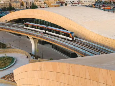 Omrania Shapes Riyadh's Western Metro Station as a Cluster of Desert Dunes