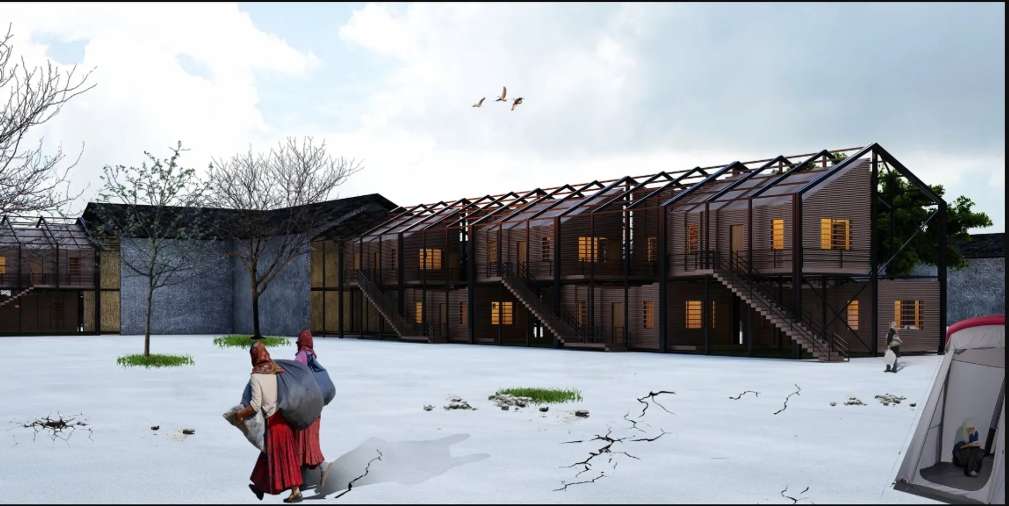 Reborn Plan for Survival: Adaptive Reuse Architecture for Post-Earthquake Housing