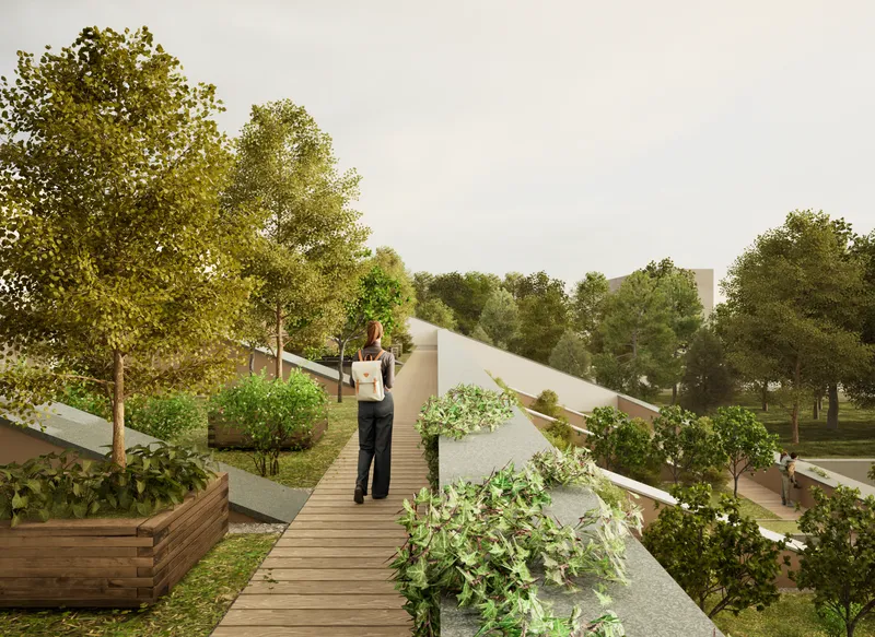 Green Roofs of the Local Activity Centre as Community Gardens