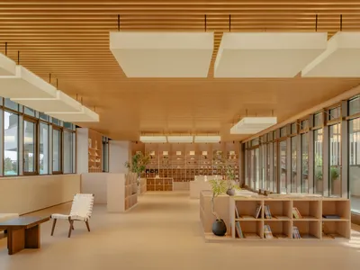 PLAT ASIA Organizes a Beijing Community Center Around Frames, Courtyards, and Quiet Return