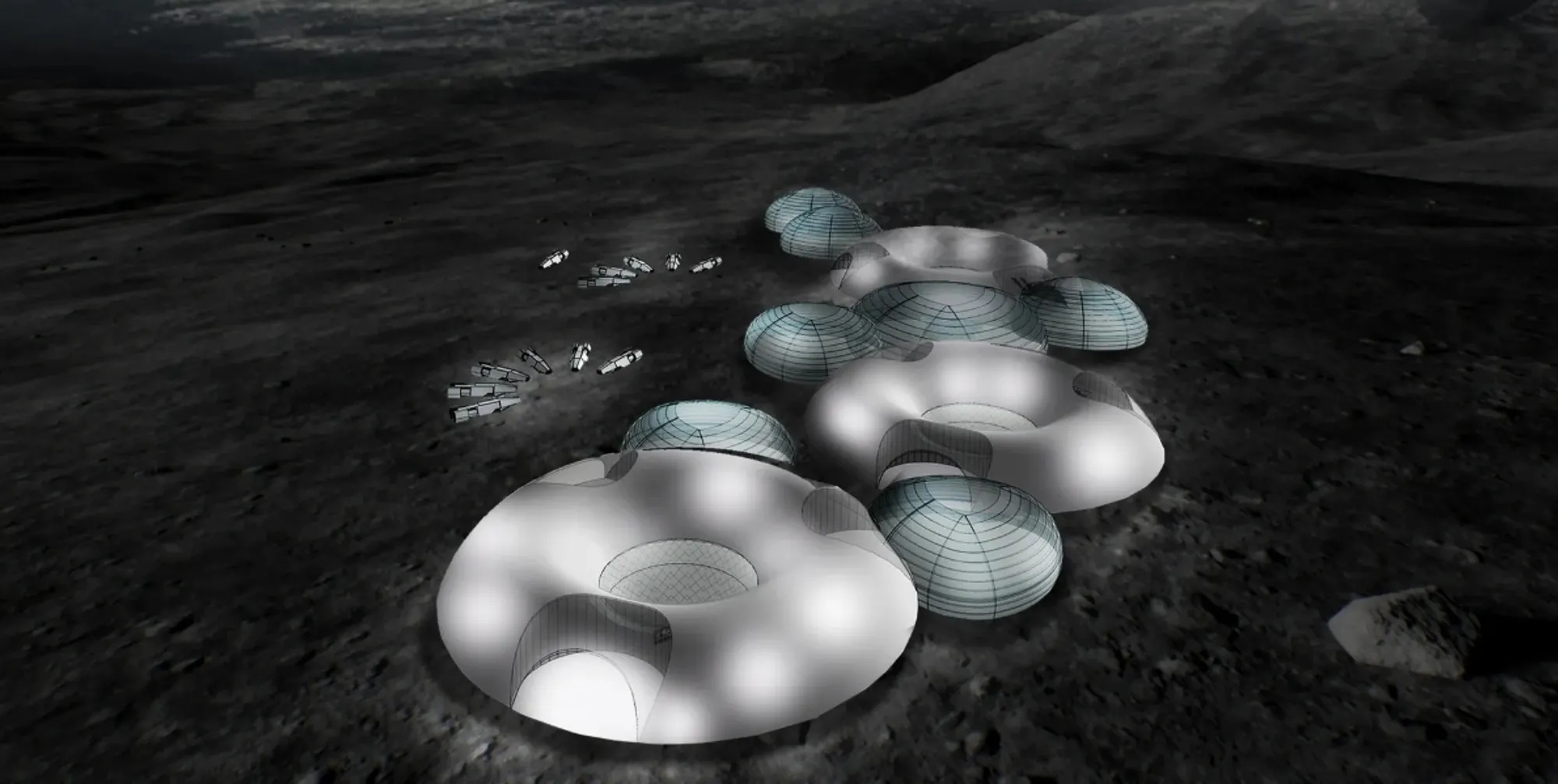 Lunar Stalactite: Lunar Habitat Architecture Suspended Inside the Moon