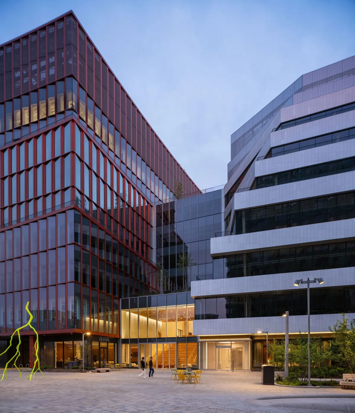 Studio Gang and Henning Larsen Turn a Boston Rail Yard into a Life Science Campus of Two Voices