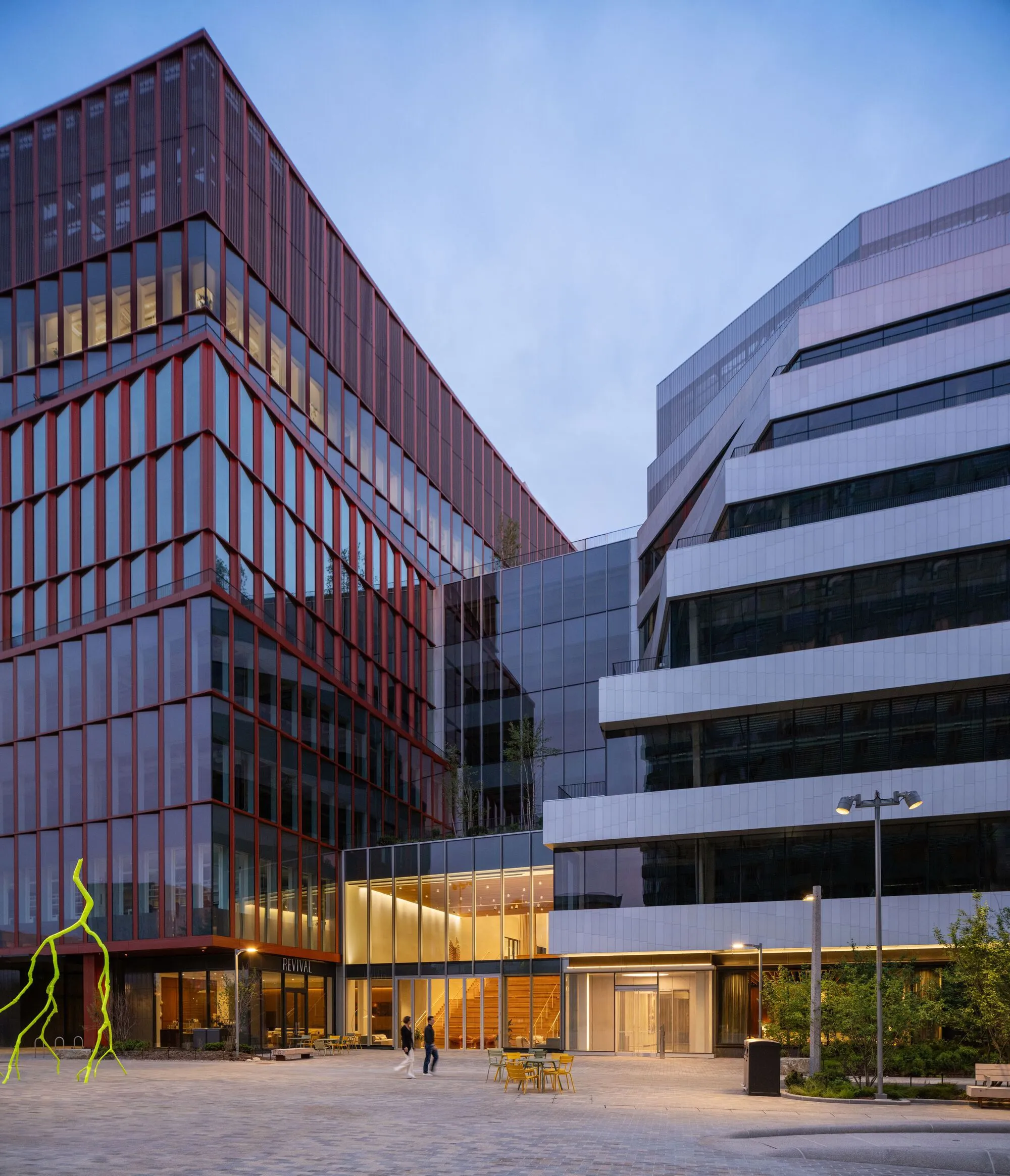 Studio Gang and Henning Larsen Turn a Boston Rail Yard into a Life Science Campus of Two Voices