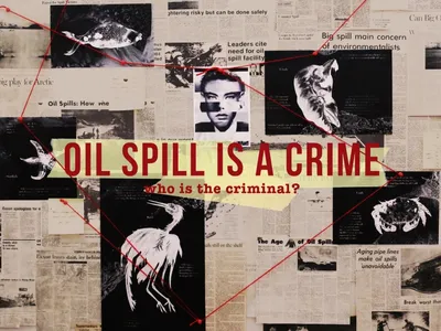 Oil Spill is a Crime: Environmental Design That Turns Ecological Disaster Into Visual Evidence