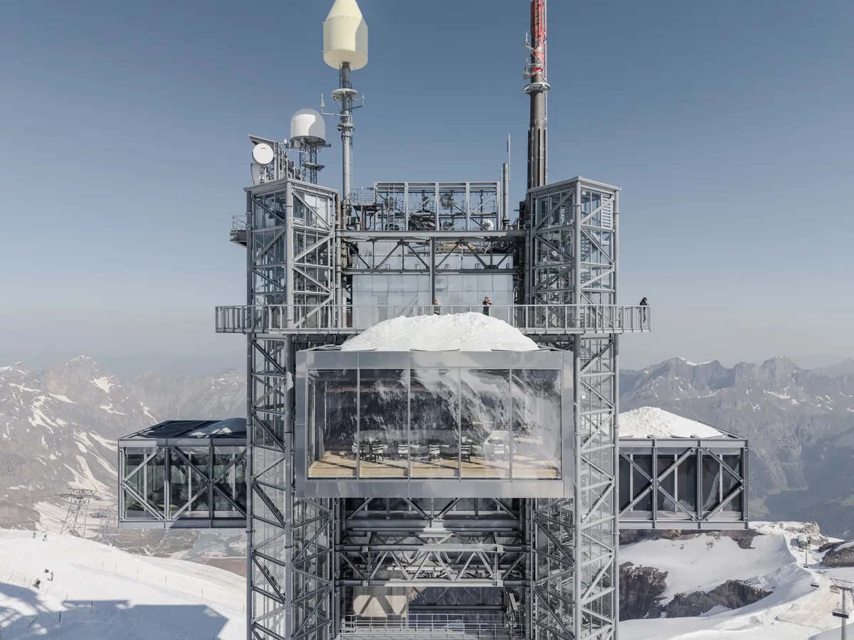 Herzog & de Meuron Transforms a Cold War Radio Tower into an Alpine Observation Landmark at 3,000 Meters