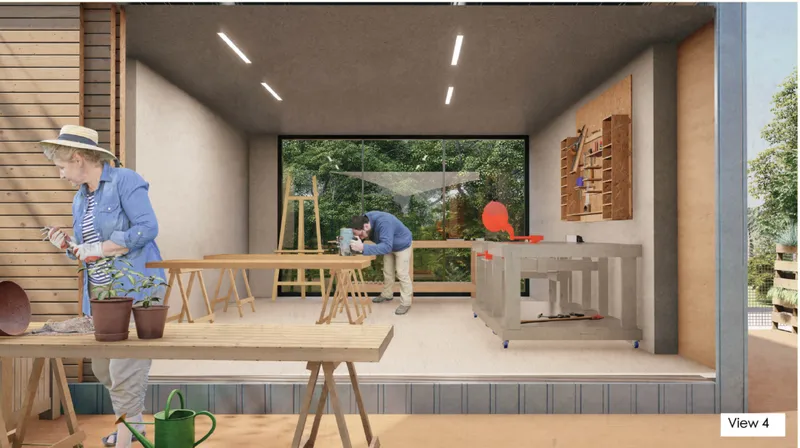 The workshop room supports hands-on learning, making, repair, and collaborative knowledge sharing