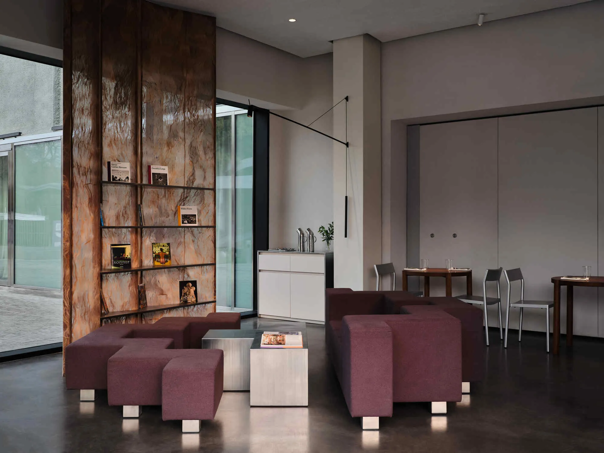 NAAW Nests a Quietly Layered Café Inside Almaty's Reborn Soviet Cinema