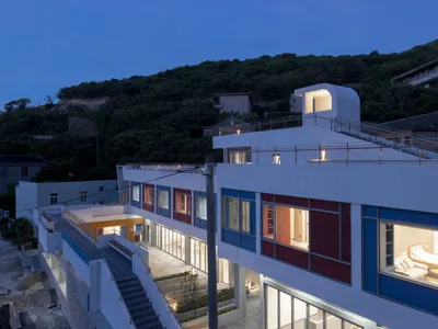line+ studio Converts an Abandoned Island School into a Floating Care Home for 96 Elderly Residents