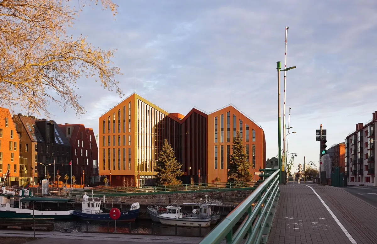 AEXN Architects Revive Klaipėda's Derelict Docks with a Gabled Terracotta Business Quarter