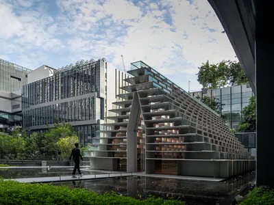 M Space Sets a Glass Stupa on a Bangkok Rooftop to Rethink Urban Meditation