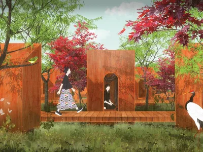 PAUSE in the Garden of Water Lilies: Biophilic Architecture for Meditation, Healing and Community