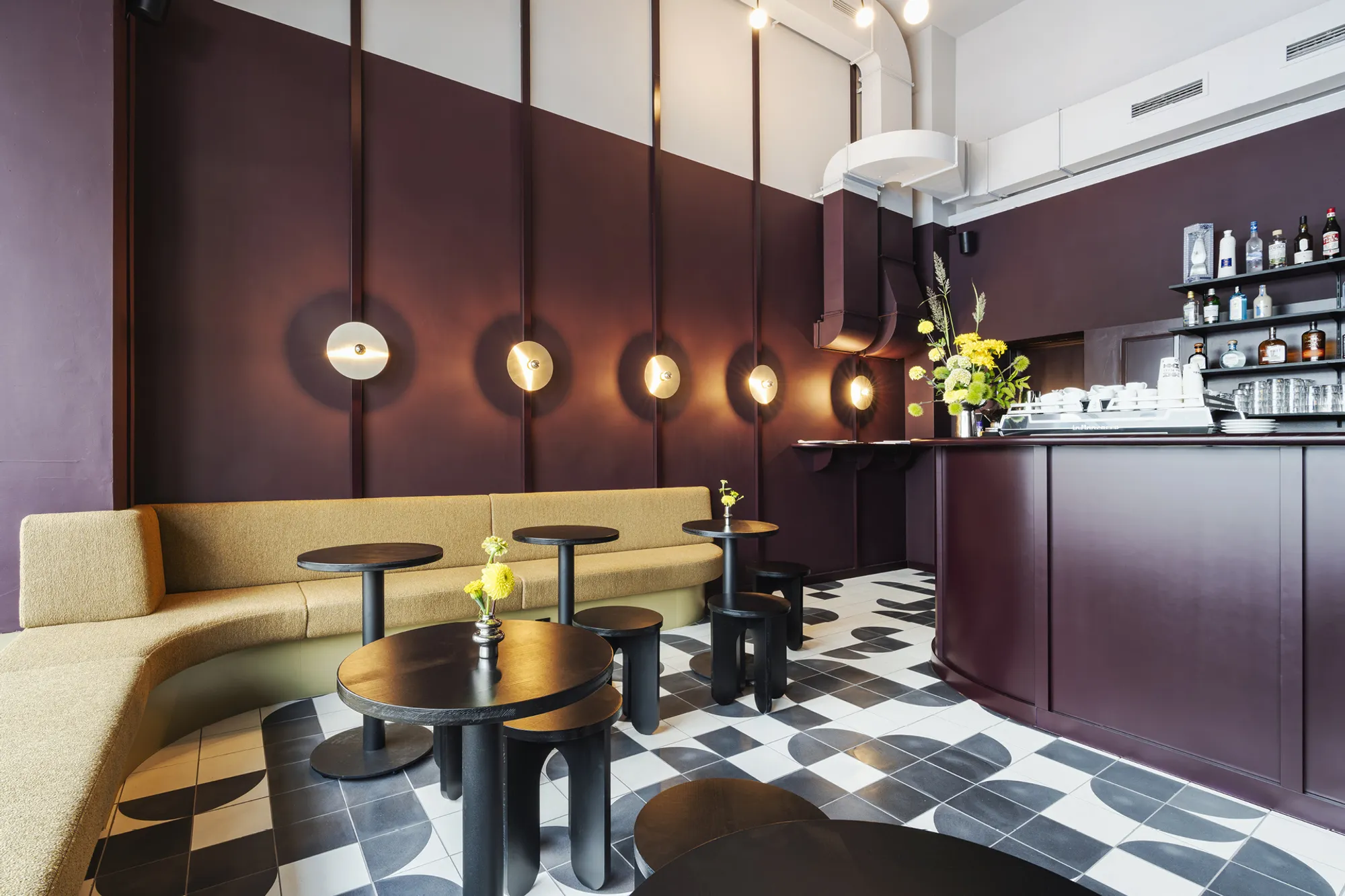 pfeffermint AG Folds the Geometry of a Piadina into a 35 m² Zürich Bar