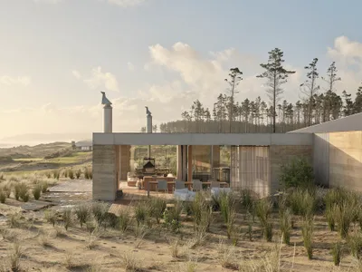 Roberts Gray Architects Roots a Rammed-Earth Dune House in New Zealand's Rewilding Coastline