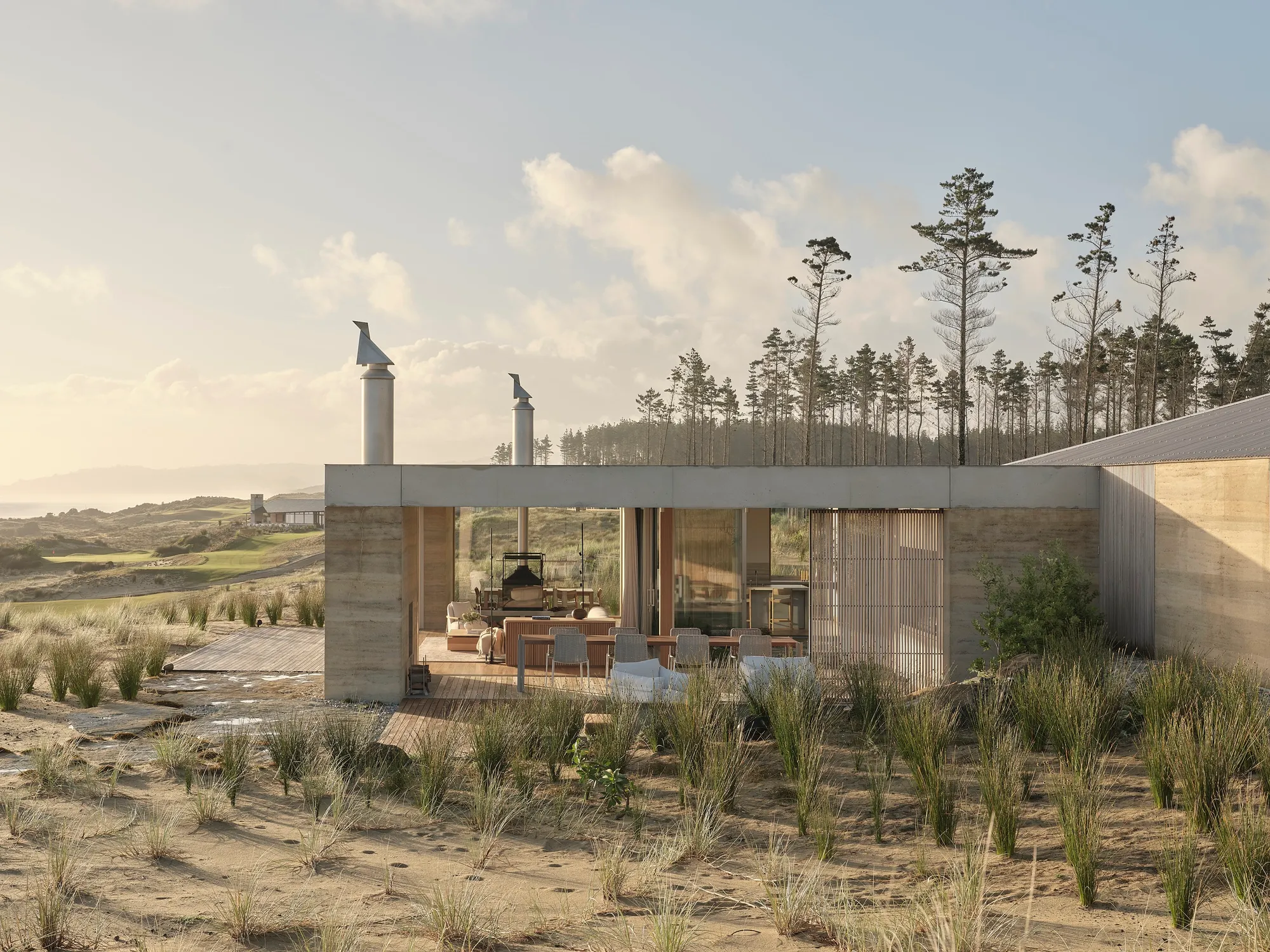 Roberts Gray Architects Roots a Rammed-Earth Dune House in New Zealand's Rewilding Coastline