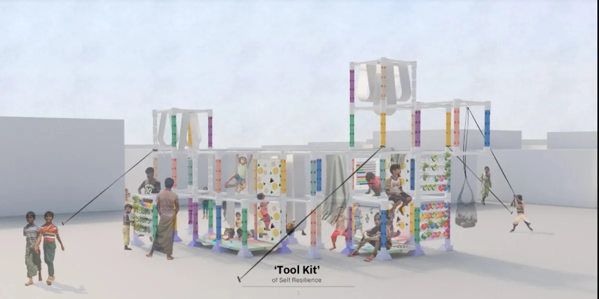 'Toolkit' of Self-Resilience: Sustainable Architecture Reimagines Play in Kutupalong